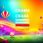CK4444 login interface with sleek design and vibrant visuals for secure online gaming access