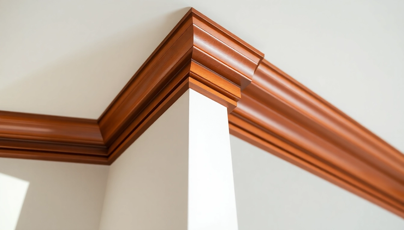 Professional finish trim detailing in a modern interior enhances aesthetic appeal and shows craftsmanship.