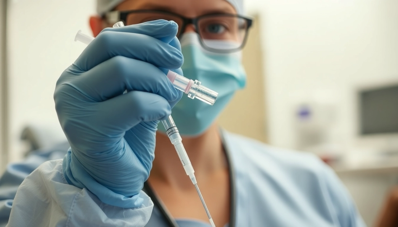 Professional administering Fettwegspritze Zürich procedure for targeted fat reduction with precise injections