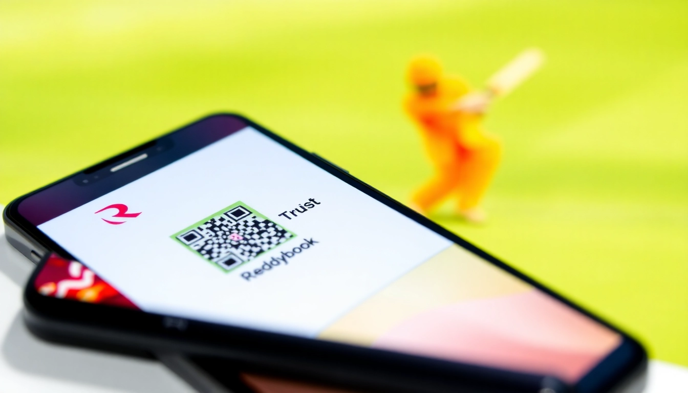 Secure Reddybook ID displayed on smartphone screen, facilitating online cricket betting access for users.