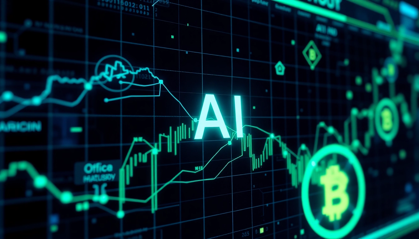 Professional analysis of aicoin with digital charts and blockchain elements for market insights